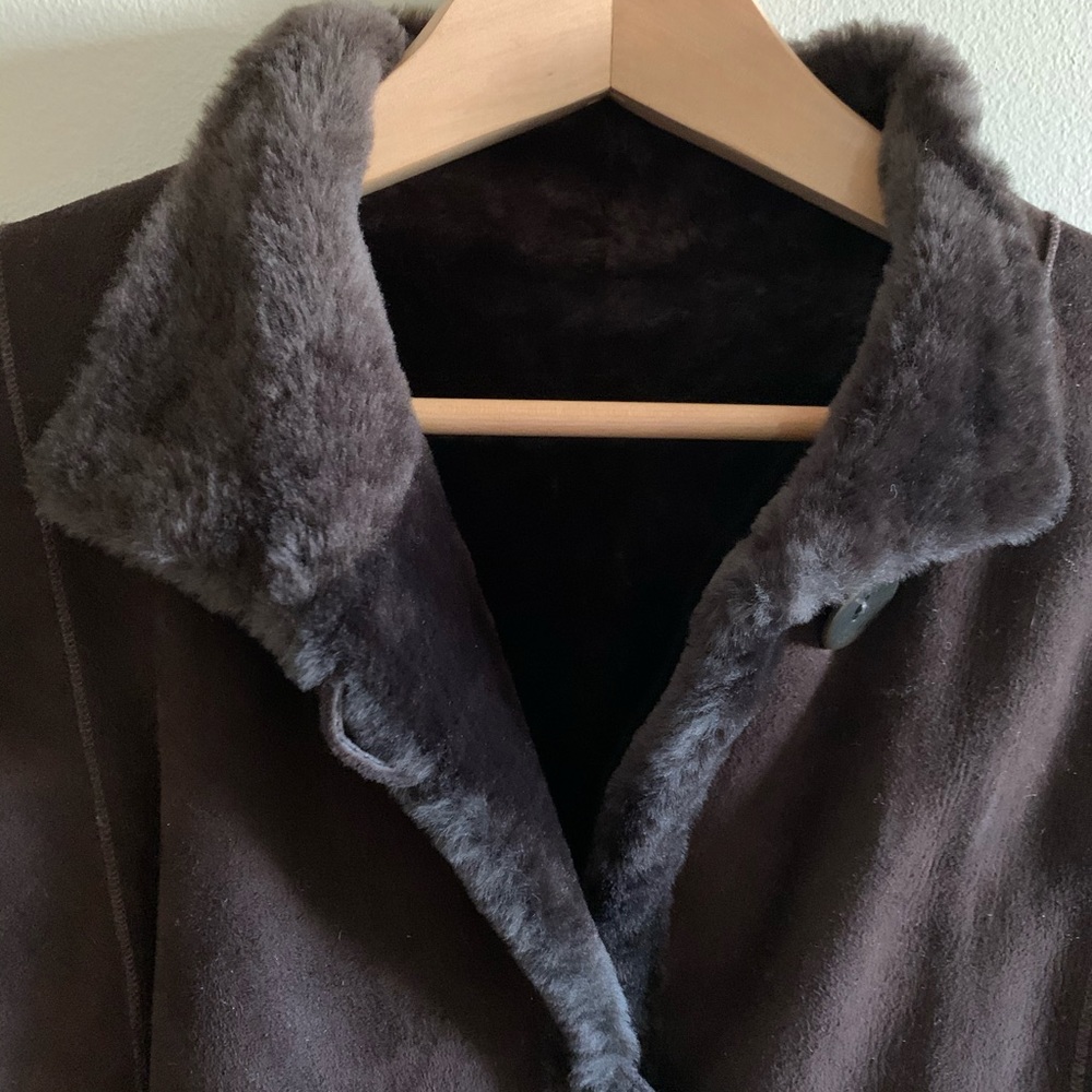 Real Shearling Coat - Picture 2 of 5